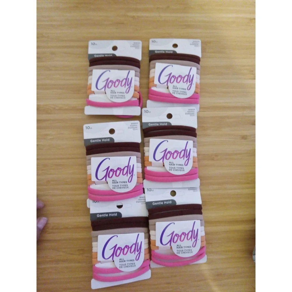 Goody Ouchless Gentle Hold Hair Elastics 60ct Lot Soft Seamless Ties‎ 18514